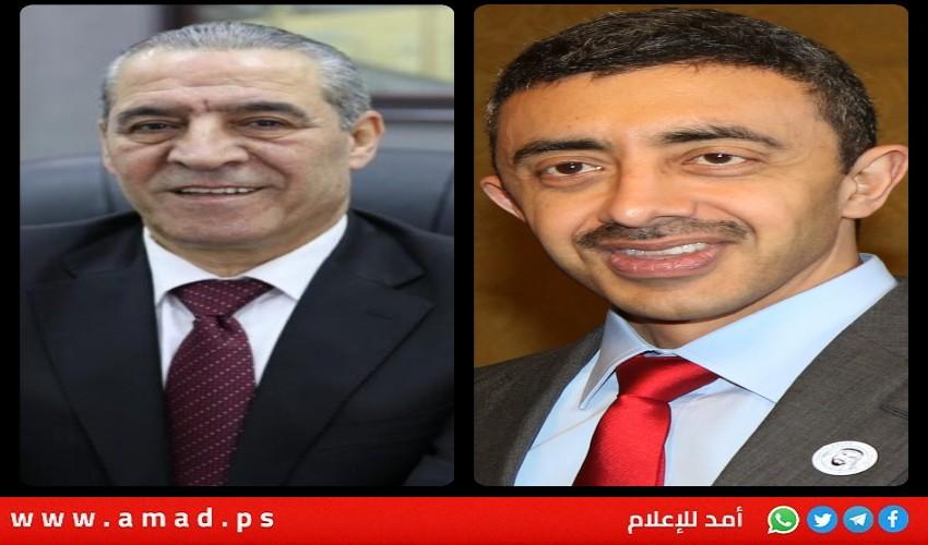 الشيخ وبن زايد يبحثان سبل إدخال المساعدات الى غزة
