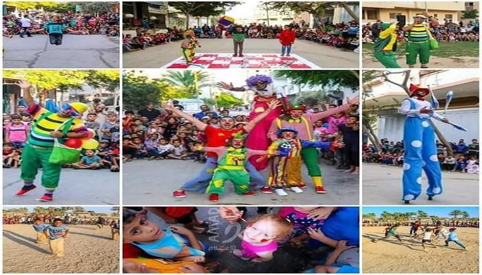 مبادرة "جمعة فرح" لرسم البسمة على وجوه الأطفال بغزة
