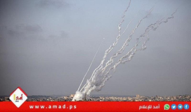 اطلاق رشقة صاروخية من شمال قطاع غزة باتجاه البلدات الإسرائيلية