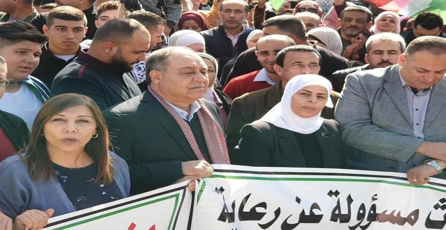نابلس: وقفة حاشدة دعماً لتجديد تفويض ولاية عمل "الأونروا"