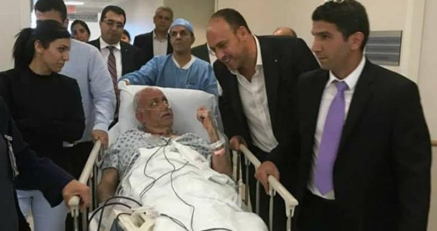 زوجة عريقات تؤكد تحسن صحته " الحمدلله أنا مطمنة" - فيديو