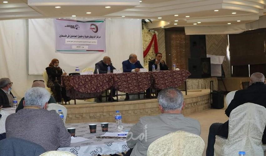 نقابيون يوصون بضرورة إعادة النظر بالقوانين الصادرة في ظل  الانقسام
