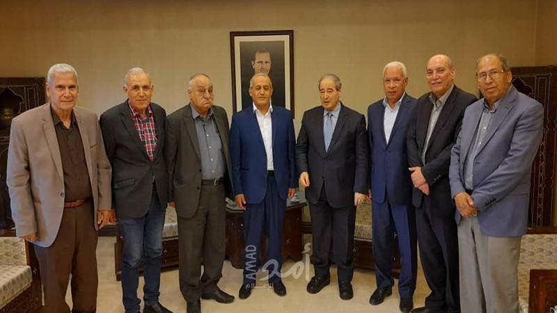 المقداد لــ وفد الشعبية: نحذر من المخططات الإسرائيلية التي تستهدف المنطقة ككل .. وندعم القضية الفلسطينية