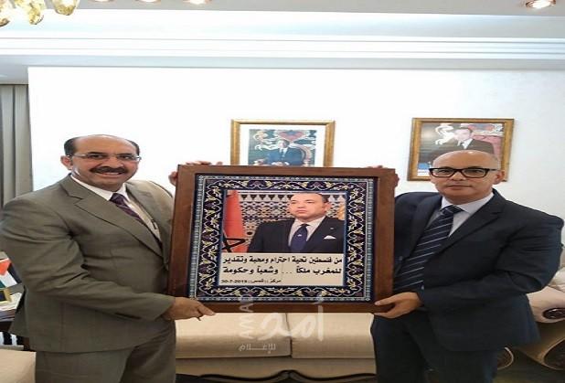 مركز "شمس" يقدم التهاني للسفير المغربي بمناسبة عيد العرش