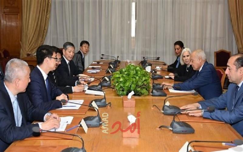 ‌أبو الغيط‌ ‌يستقبل ‌هيو هيبينج ‌‍‌وزير الثقافة والسياحة الصيني‌