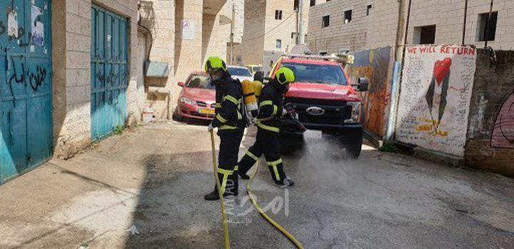 الدفاع المدني ينفذ حملة تعقيم شاملة في جنين