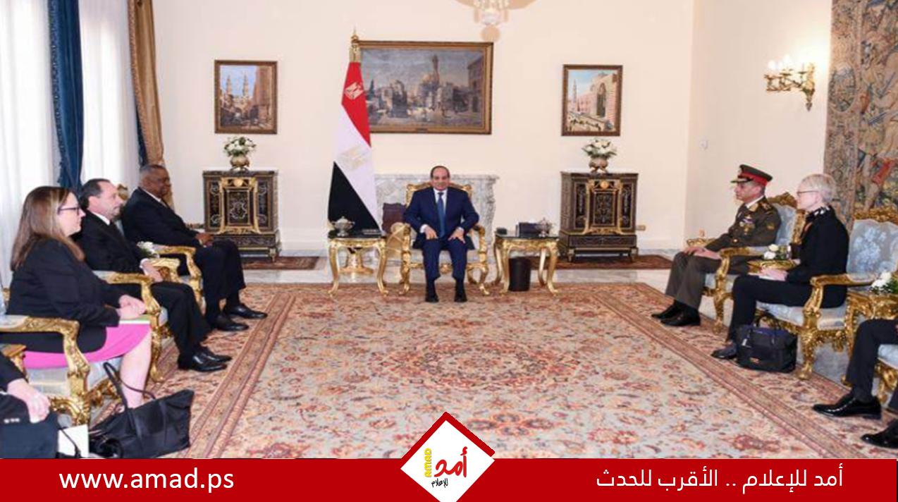 السيسي يطالب بتكثيف الجهود الدولية لوقف التصعيد الإسرائيلي والإجراءات الأحادية