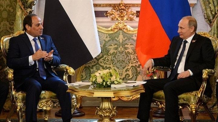 بوتين لــ للسيسي: التعاون الثنائى بين البلدين حقق نتائج مثمرة جدًا