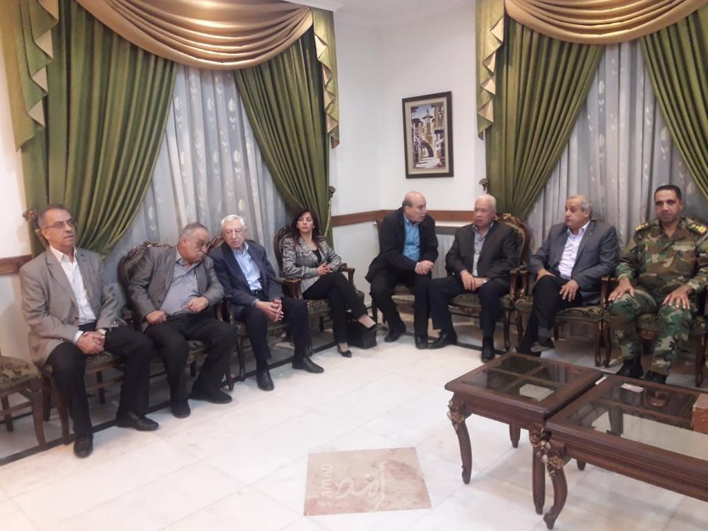 مجلس عزاء في دمشق برحيل سعد شقيق قيس عبد الكريم  نائب الأمين العام للجبهة الديمقراطية