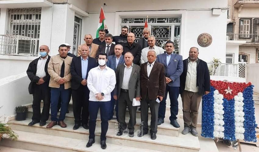 حزب الشعب يوصل رسالة تضامن للرئيس الكوبي ويشارك في الوقفة التضامنية في سفارتها بدمشق