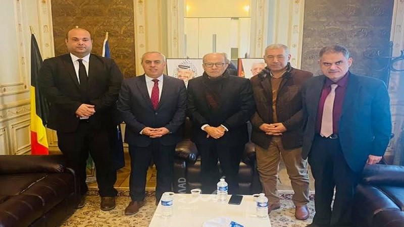 أبو بكر يبحث مع سفير فلسطين في بروكسل قضية الأسرى الفلسطينيين