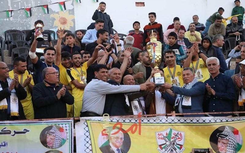 فتح بالوسطى تختتم بطولة شهداء المغازي الرمضانيه لكرة القدم