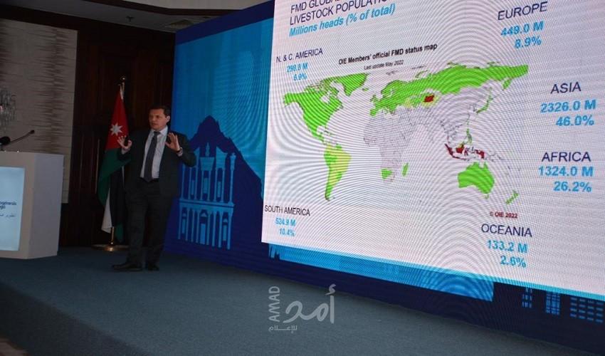 "بايوجينيسيس باجو " العالمية  تعرض لقاحها ضد مرض الحمى القلاعية في الأردن