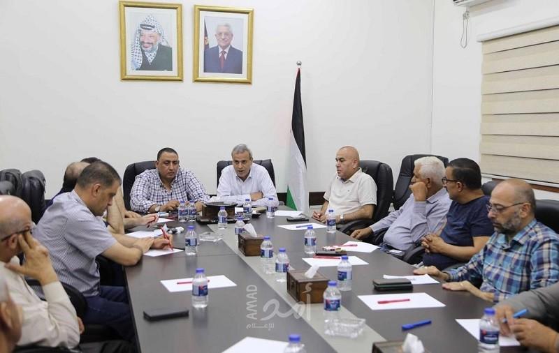 قلقيلية: اجتماع اللجنة العليا لاسناد القطاع الصحي
