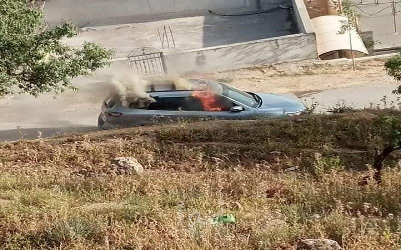 فيديو حرق السيارة المستخدمة بعملية "زعترة"
