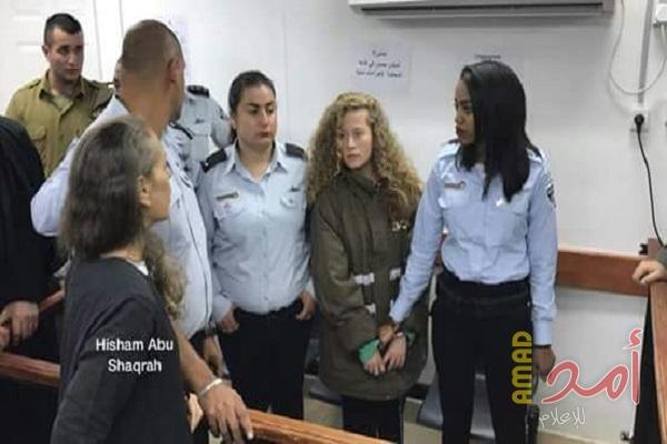 بالصور...قاضي محكمة الاحتلال يرفع جلسة محاكمة  الطفلة عهد التميمي ويعلن صدور القرار في وقت لاحق من هذه الليلة