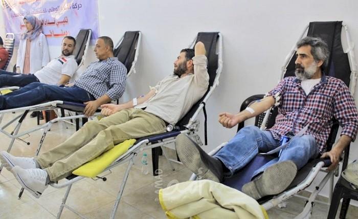 "إصلاحي فتح" ينظم حملة "تبرع بالدم" لمستشفيات غزة