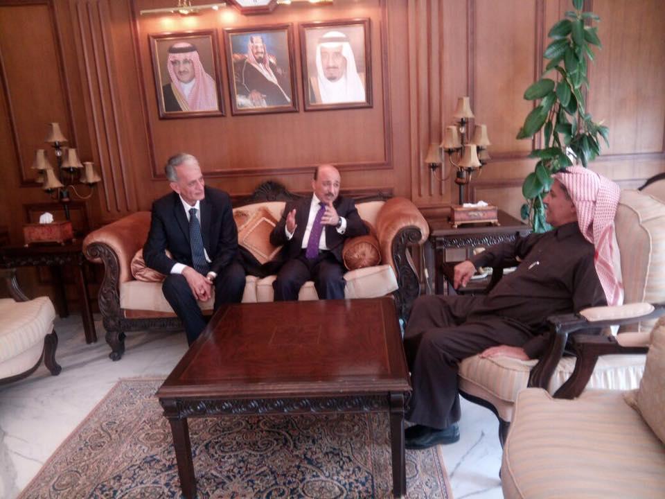 الحساينة يلتقي رئيس الصندوق السعودي للتنمية ويرأس وفد فلسطين لمجلس وزراء الإسكان العرب