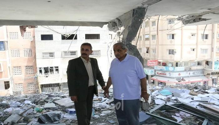 وزير الأشغال يكلف اتحاد المقاولين بحصر الأضرار وإعادة إعمار المباني المدمرة جزئياً