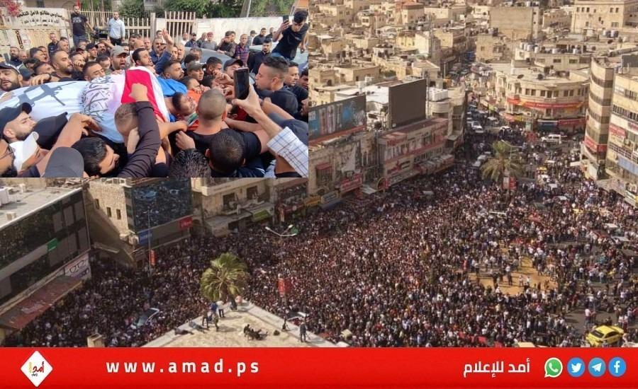 نابلس تودع قائد عرينها ورفاقه - صور