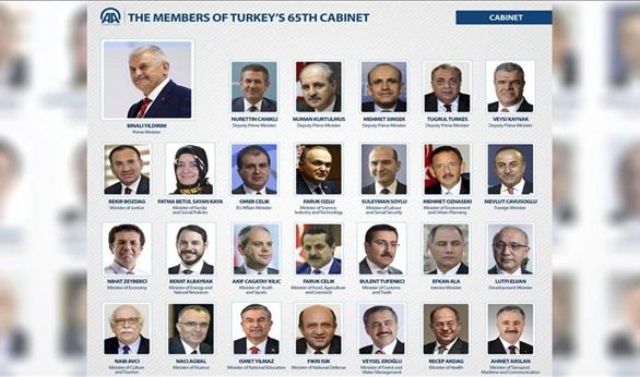 الحكومة التركية الجديدة: أصدقاء وصهر إردوغان في مناصب رفيعة.. وامرأة وحيدة وزيرة للعائلة