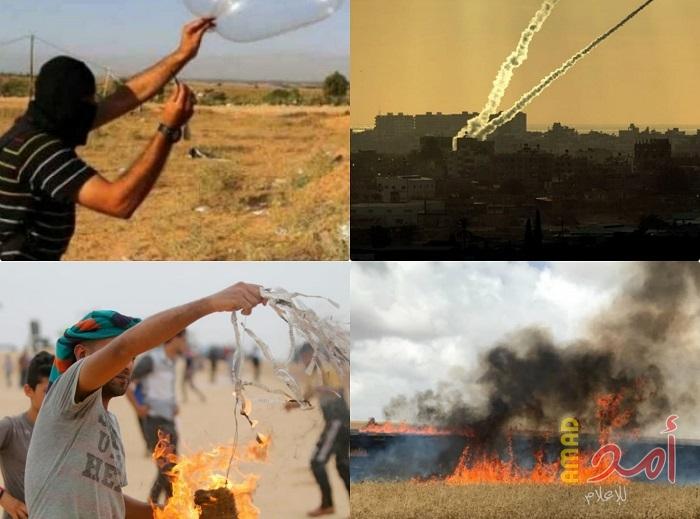 حصيلة الخسائر الإسرائيلية بعد مرور عام على مسيرات العودة بغزة