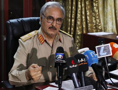 حفتر: مصر الدولة العربية الوحيدة المساندة لليبيا