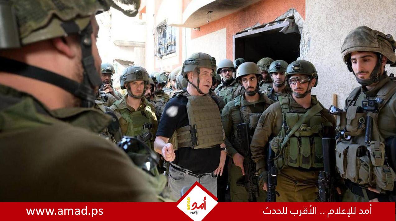 نتنياهو من داخل قطاع غزة يتوعد بإعادة الرهائن - فيديو وصور