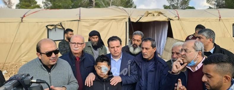 أعضاء من القائمة المشتركة يزورون "برقة وبيتا" في نابلس