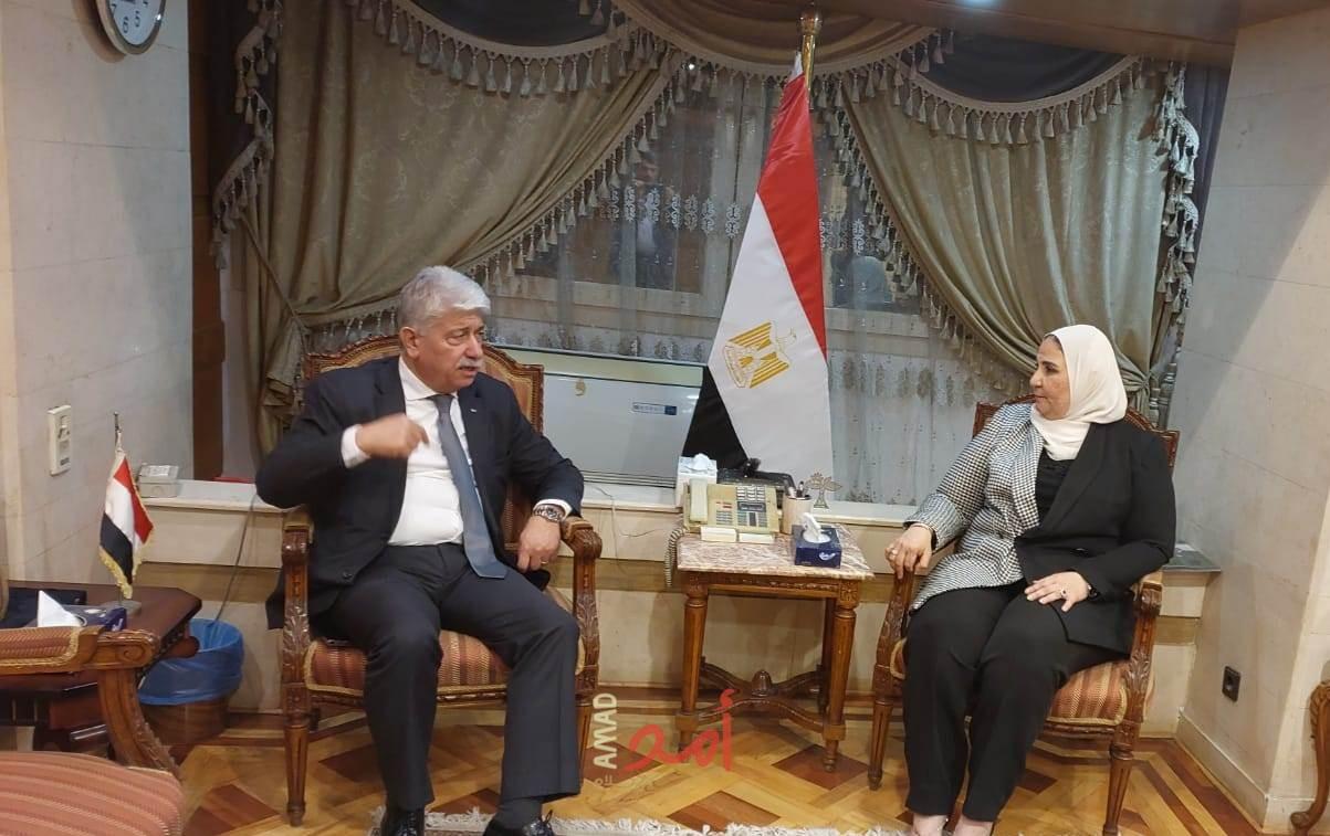 مجدلاني يبحث مع نظيرته المصرية آلية التعاون لدعم خطة الاستجابة والمساعدة في تلبية الاحتياجات لقطاع غزة
