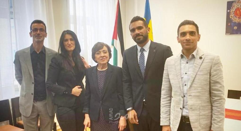 جمعية الرؤيا الفلسطينية تلتقي بسفيرة دولة فلسطين لدى السويد