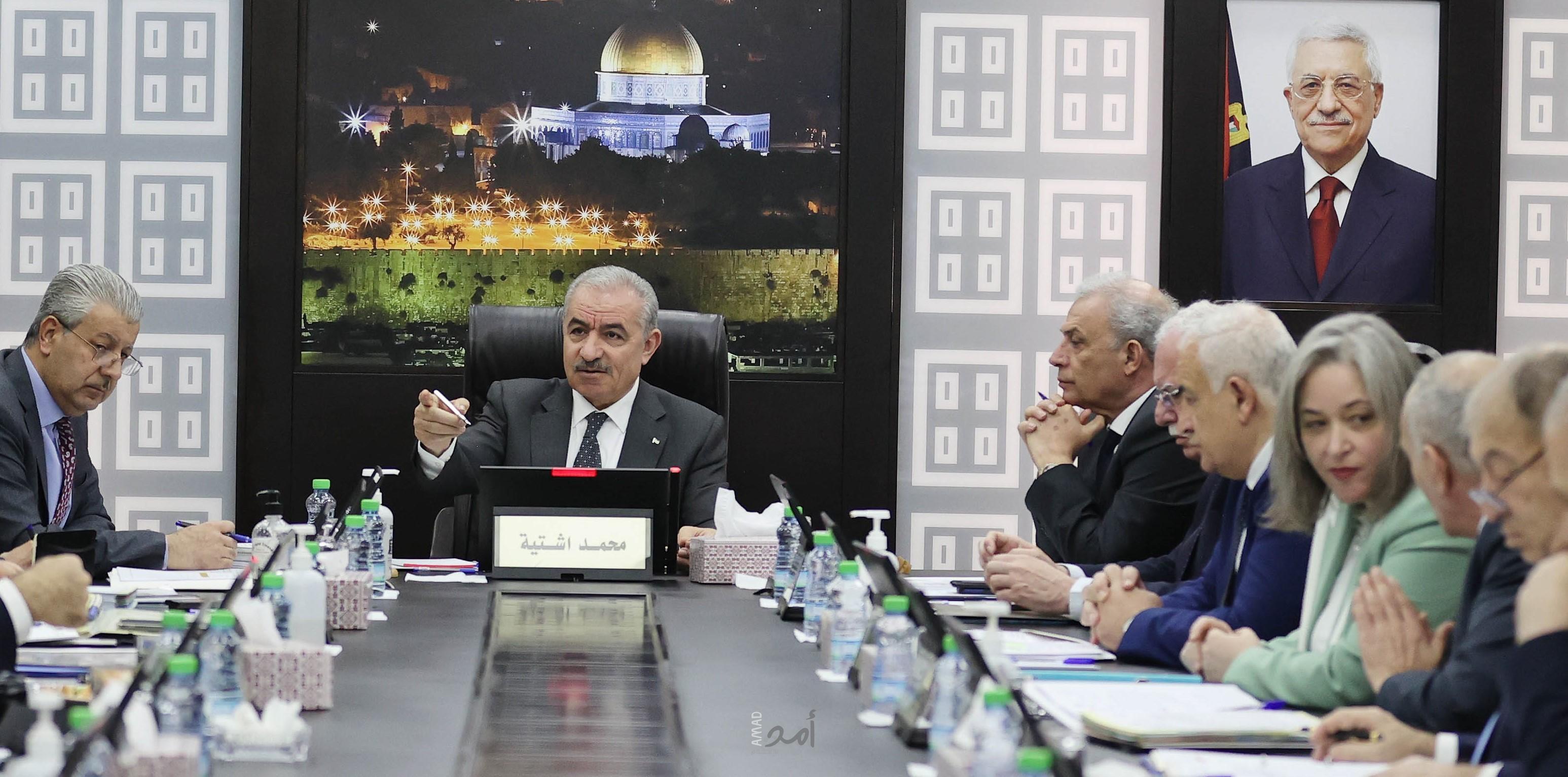 رام الله: أبرز قرارات مجلس الوزراء الفلسطيني في جلسته "الإثنين"