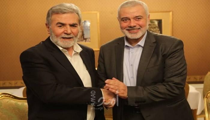 خلال اتصال هاتفي.. هنية يستعرض مع النخالة تطورات القضية الفلسطينية