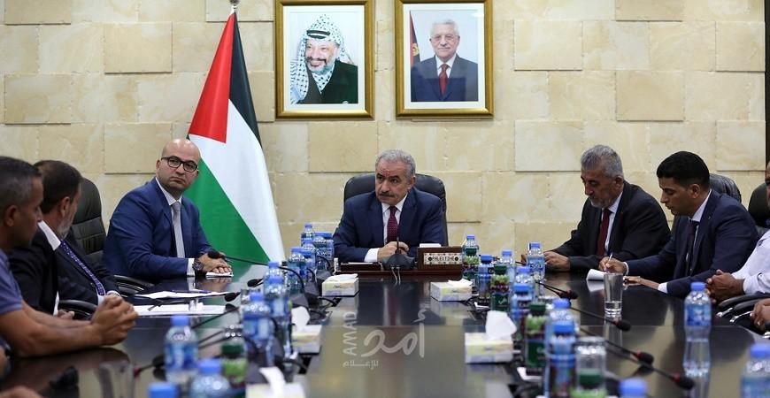 أشتية: سنتعامل مع كافة المناطق والتصنيفات على أنها مناطق "أ"