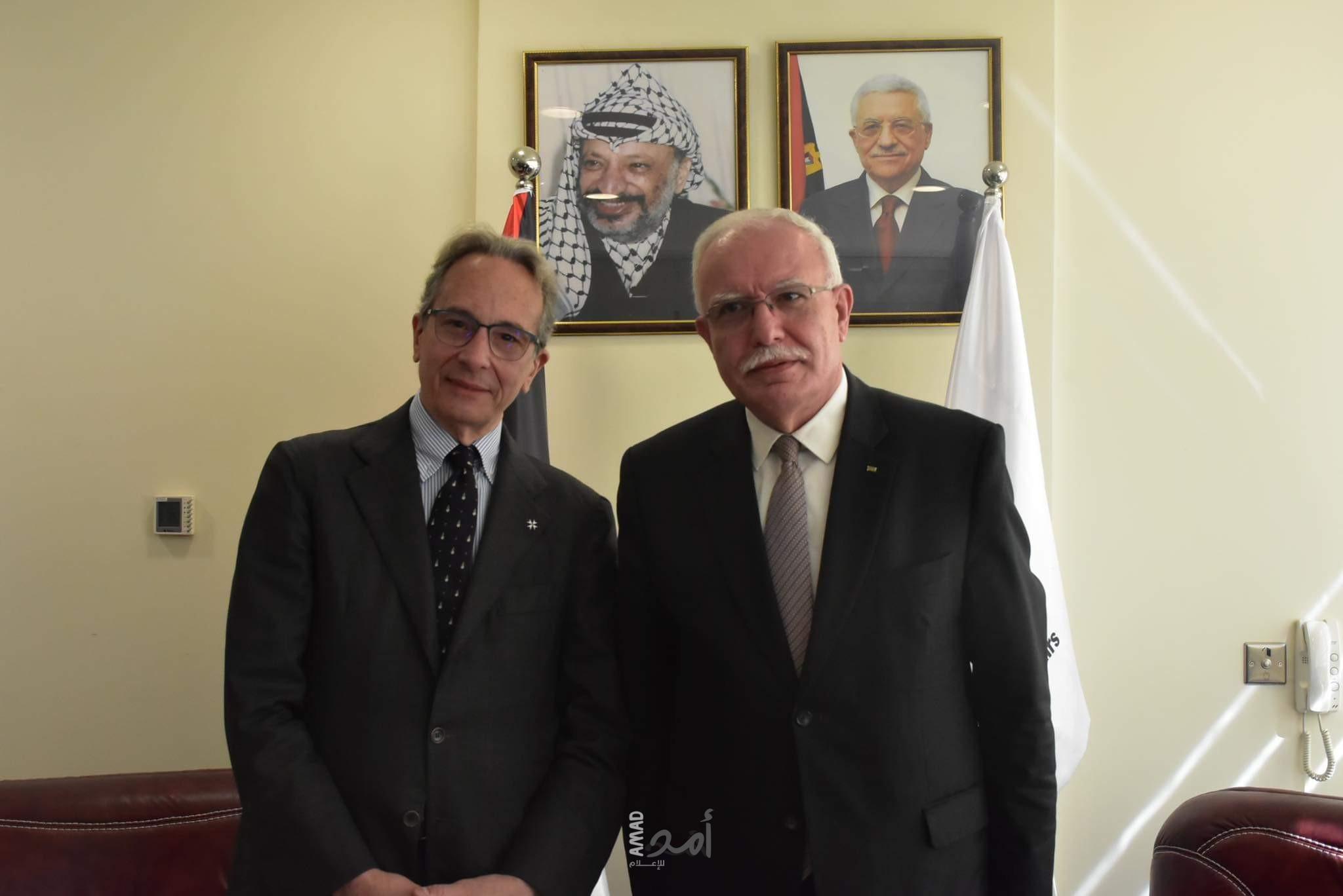 المالكي يثمن جهود منظمة فرسان مالطا في دعم احتياجات الشعب الفلسطيني