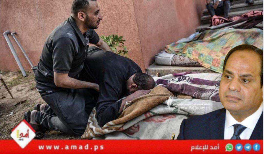 الرئيس المصري يعلن الحداد (3) أيام على شهداء "مجزرة المعمداني"