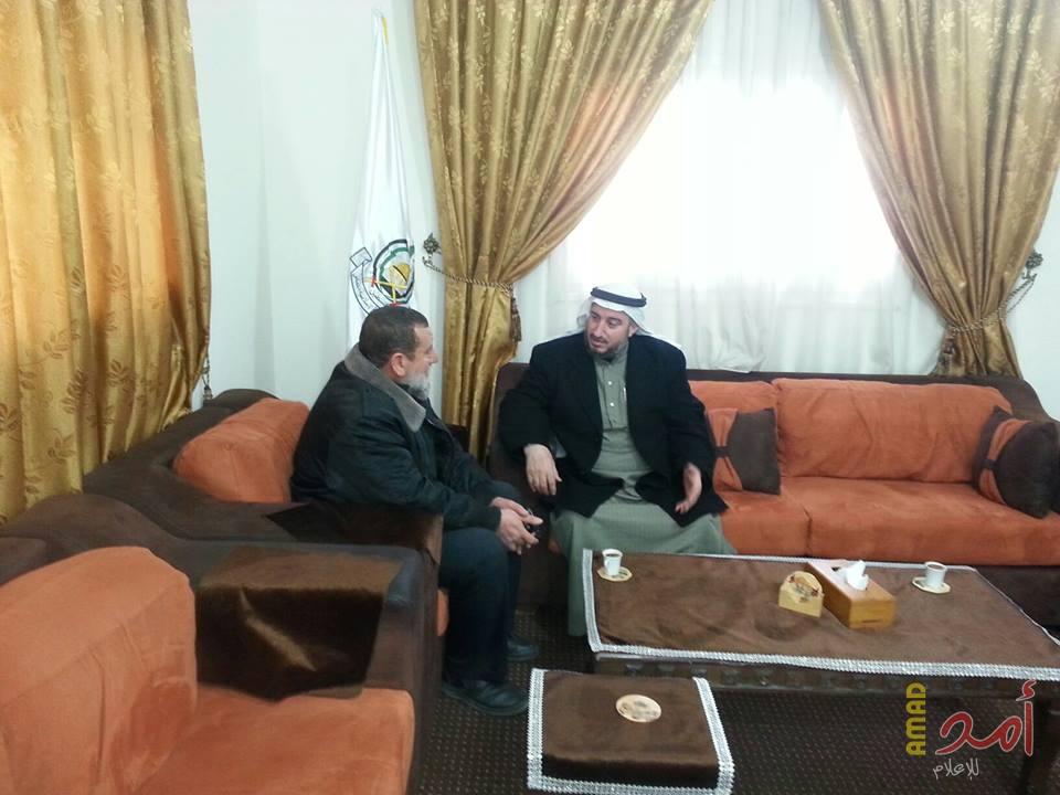 النائب الشرافي يستقبل رئيس لجنة زكاة معسكر جباليا