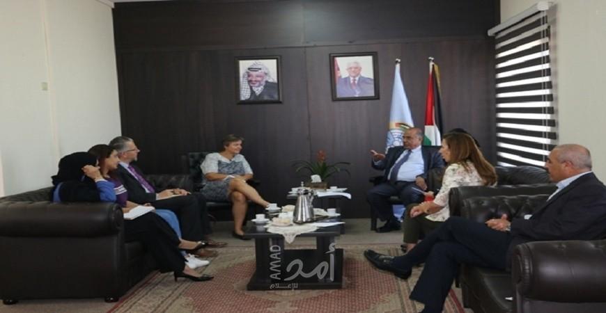 الشلالدة يبحث مع ممثل برنامج الأمم المتحدة الإنمائي تعزيز التعاون المشترك