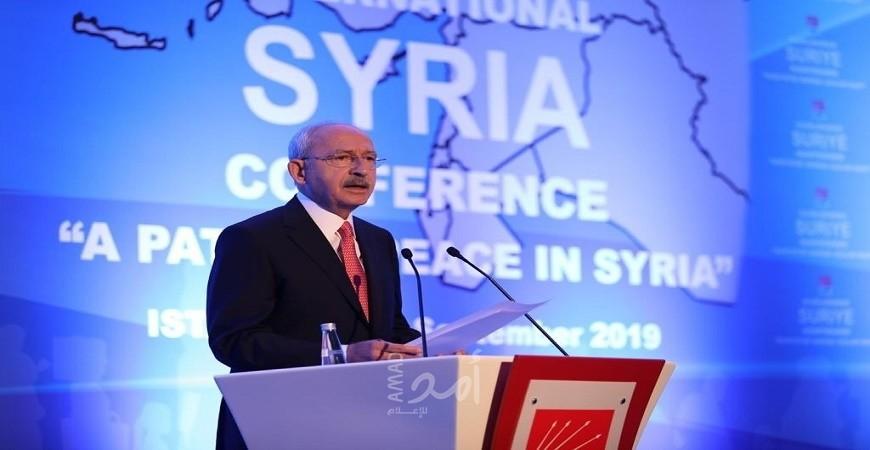 زعيم المعارضة التركية يطالب بإعادة العلاقة مع سوريا ومصر