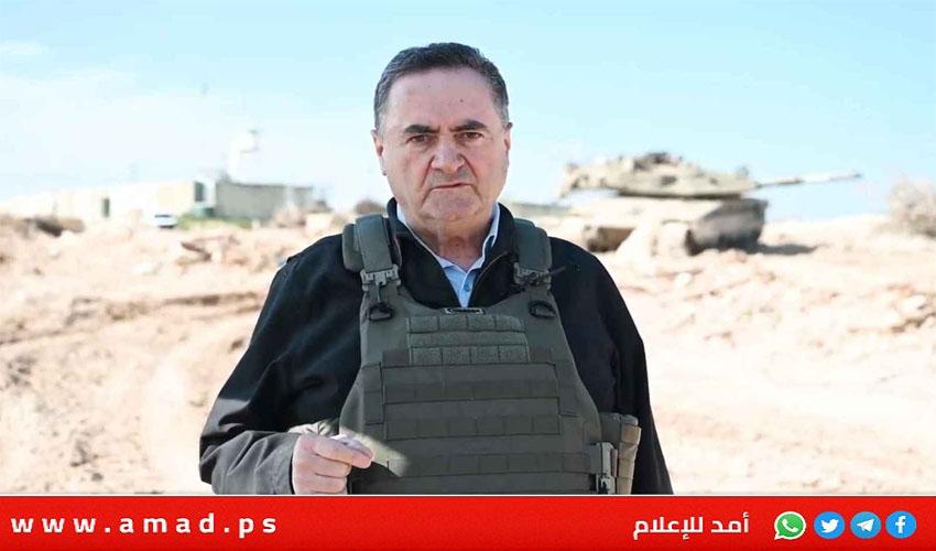 متباهيا باغتيال عودة..كاتس: خطة "الهجرة الطوعية" من قطاع غزة ستنفذ