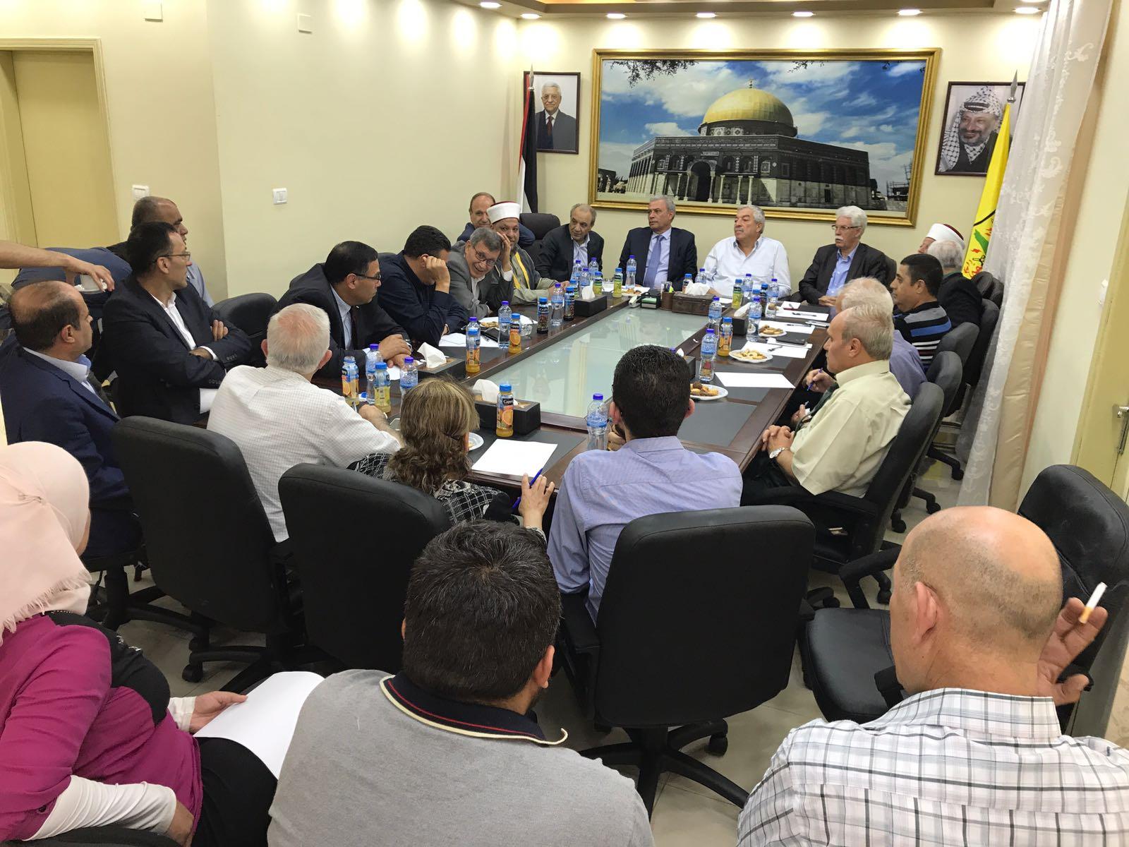 ⁠⁠⁠⁠⁠العالول يترأس اجتماعا لبحث اوضاع القدس و" تفويت الفرصة عَلى مخطط اسرائيل"