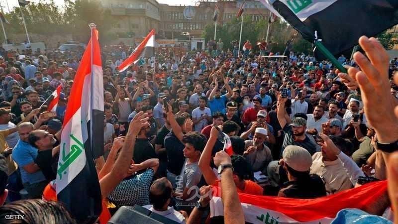 العراق: إضراب عام للضغط على الحكومة واغلاق الحدود مع ايران
