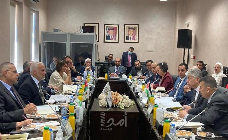 مجدلاني يبحث مع نظيره الأردني سبل تعزيز التعاون والشراكة بين الطرفين