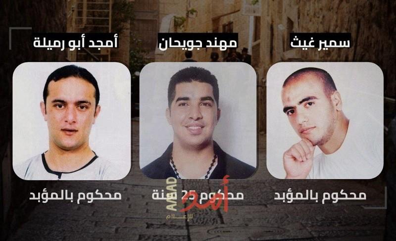 ثلاثة أسرى من القدس يدخلون عامهم الاعتقالي الـ(22) في سجون الاحتلال