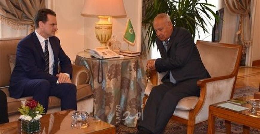 أبو الغيط يلتقي كرينبول ويؤكد رفض الجامعة العربية المساس بصفة اللاجئ الفلسطيني