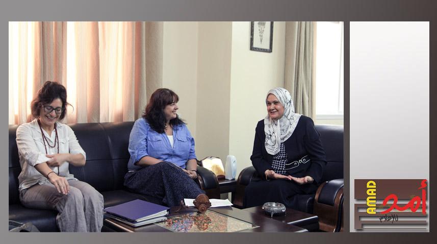 د. هيفاء الاغا تبحث مع (UNFPA) مشاريع وزارة شئون المرأة المستقبلية