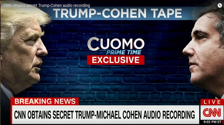 بالفيديو .. CNN تنشر تسجيلا صوتيا مسربا بين ترامب ومحاميه حول دفع أموال لممثلة إباحية
