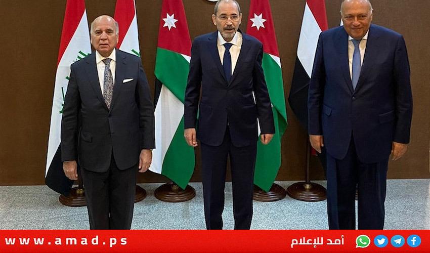 وزراء خارجية مصر والأردن والعراق يجتمعون في القاهرة لبحث التعاون الثلاثي