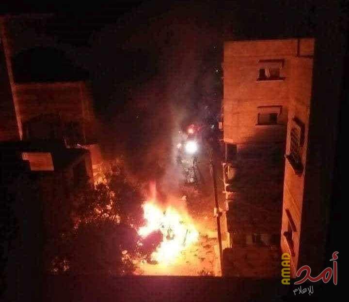 محدث - طائرات الاحتلال الحربية تقصف سيارة شرق مخيم النصيرات.. ونجاة قسامي