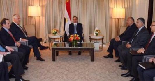 الرئيس"السيسي": على الولايات المتحدة إعادة إحياء ودفع عملية السلام من جديد